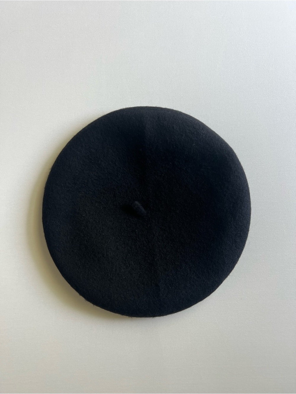 A New Day Black 100% Wool Classic Beret